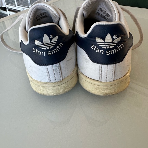 Women’s Adidas Stan Smith sneakers shoes size 8 navy heel - Picture 6 of 6